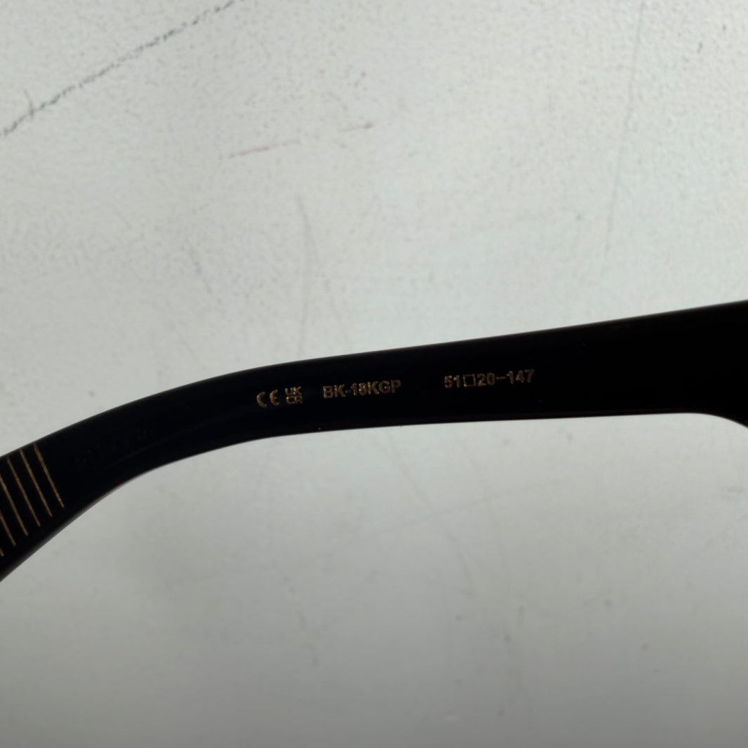 Chrome Hearts 18K Gold Plated Dick Fitzener Sunglasses