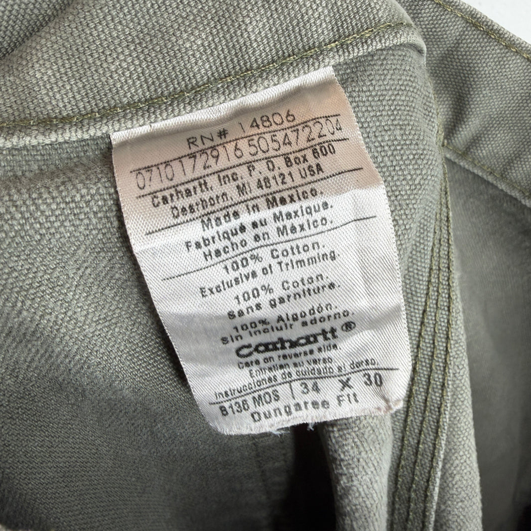 Vintage Carhartt Smoked Green Double Knee Pants