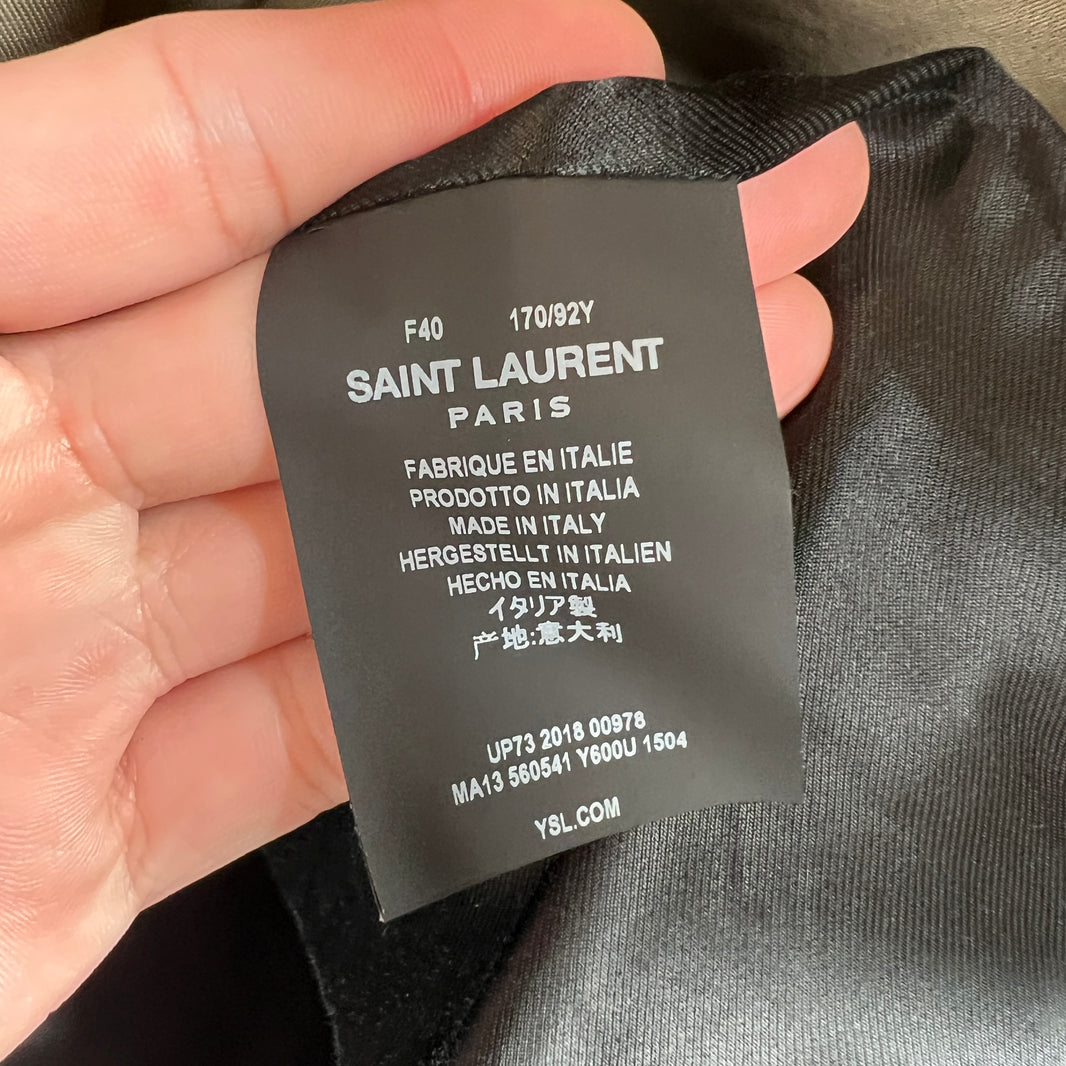 Saint Laurent Gray Trench Coat