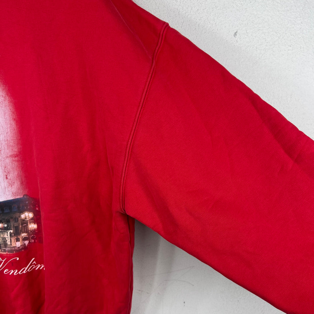 Balenciaga Sample Red Vogue Zip Up Hoodie