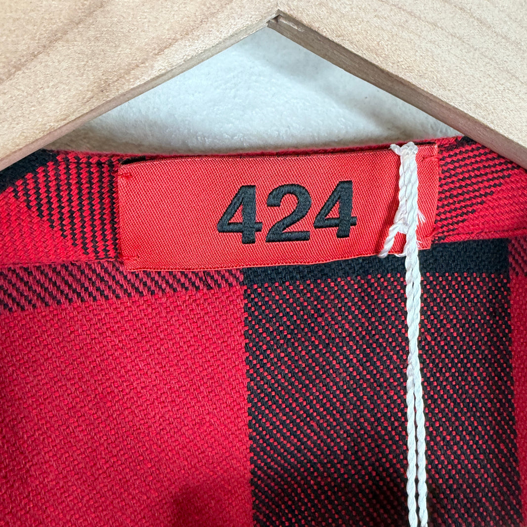 424 Plaid Kimono Shirt
