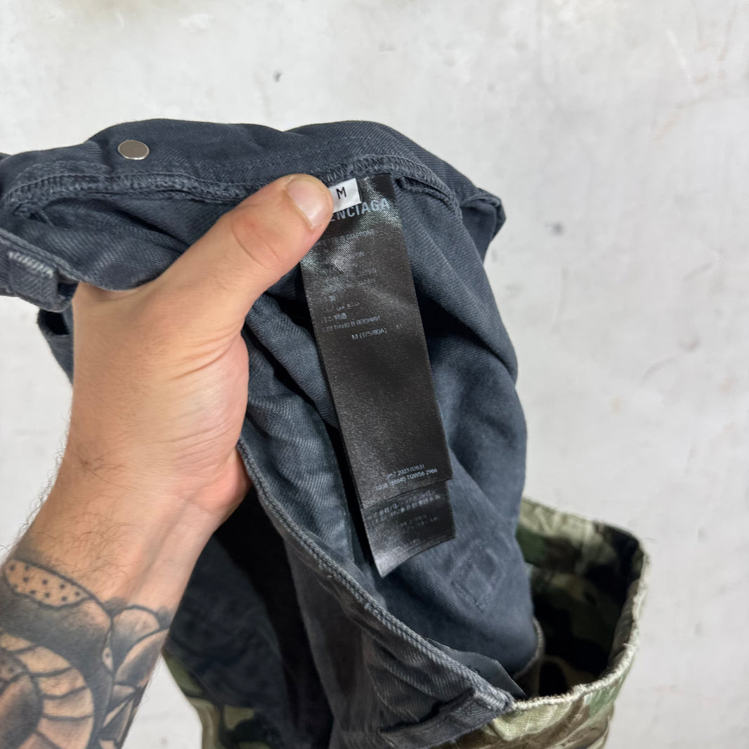 Balenciaga Drawstring Hybrid Camo Pants
