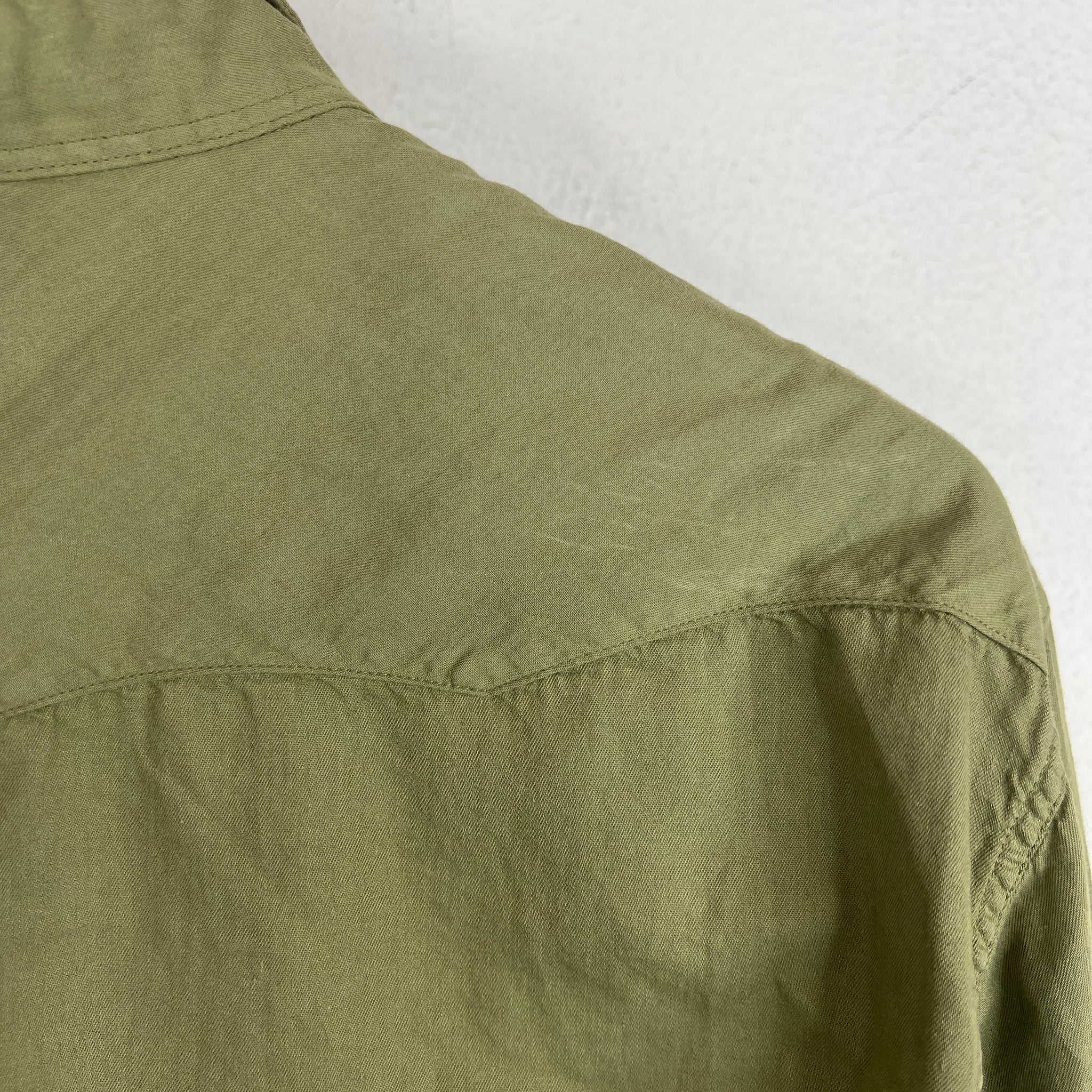 RRL Green Western Shirt