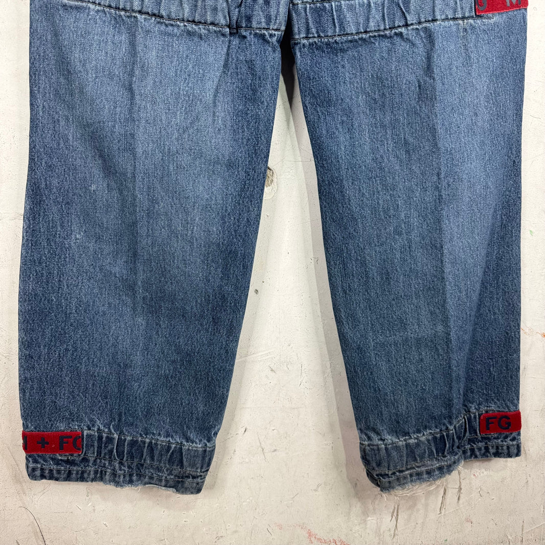 Girbaud Vintage Red Strap Cargo Jeans
