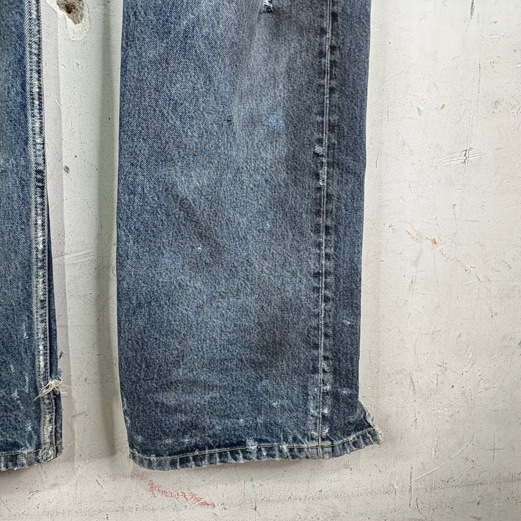 Balenciaga 2022 Distressed Mudwash Jeans