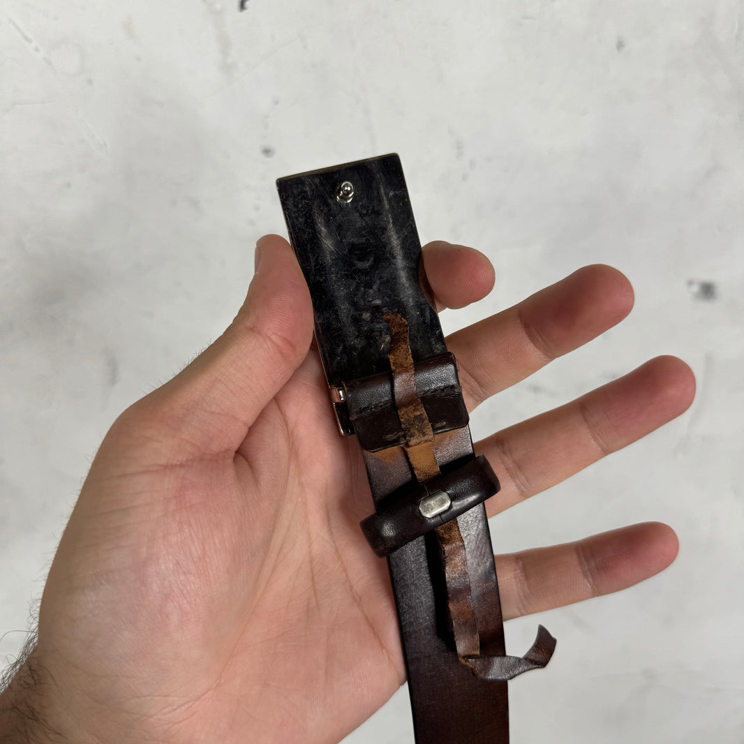 Gucci Interlock Rectangular Buckled Belt