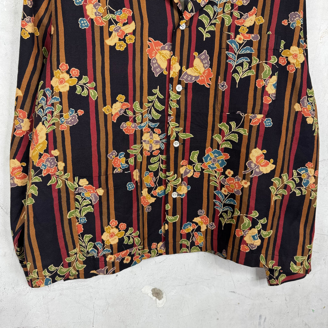 Bode Floral Silk Blend Buttoned Shirt