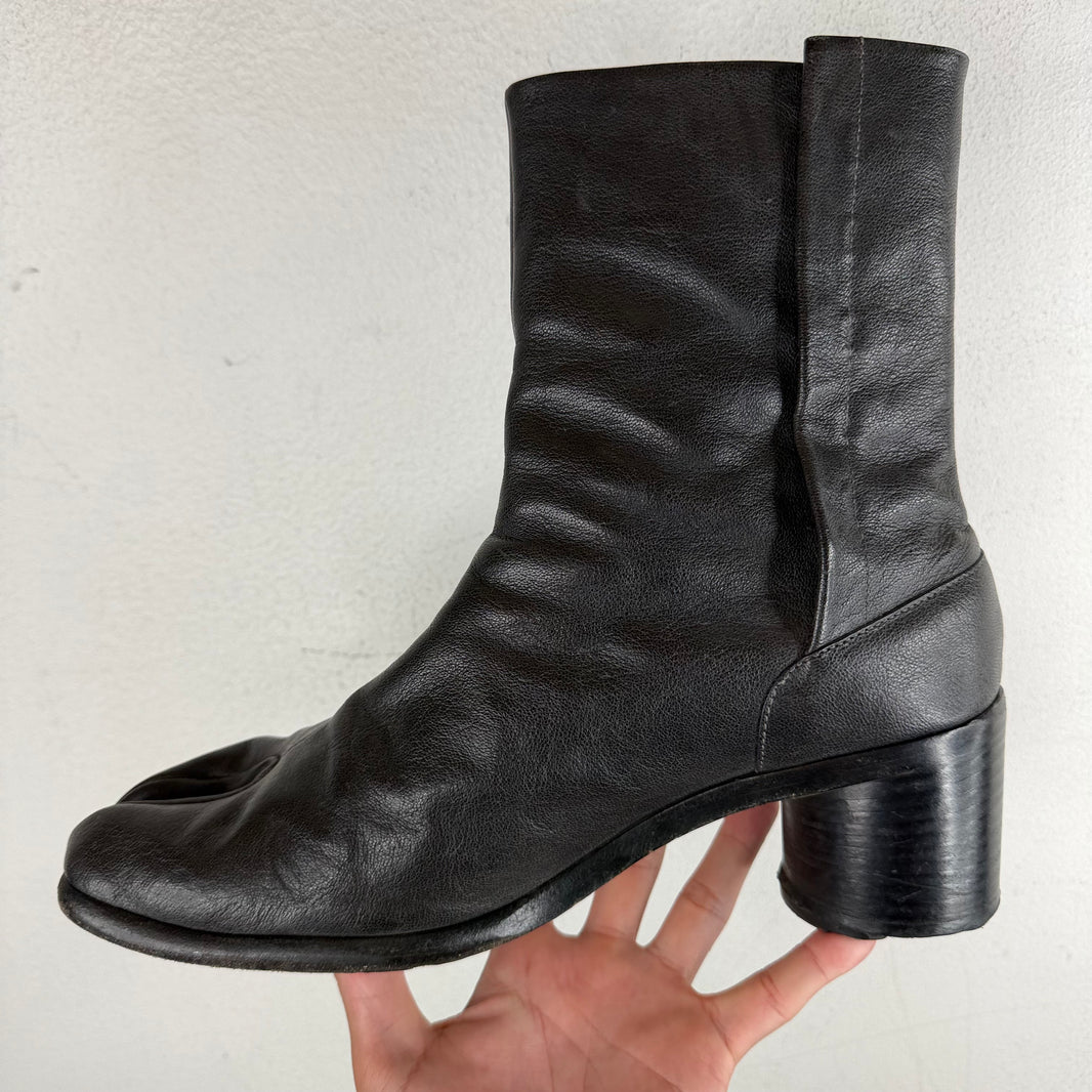 Margiela Leather Tabi Ankle Boots