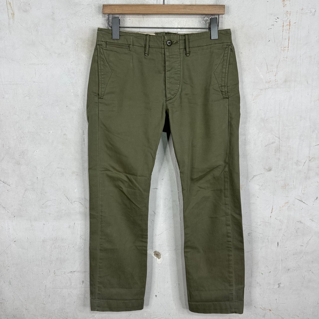RRL Olive Fatigue Chinos