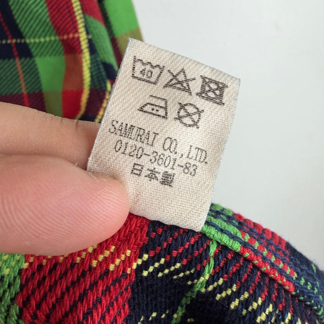 Samurai Jeans Flannel Button Up Shirt