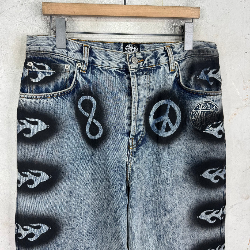 Stussy x Dries Van Noten Stencil Jeans