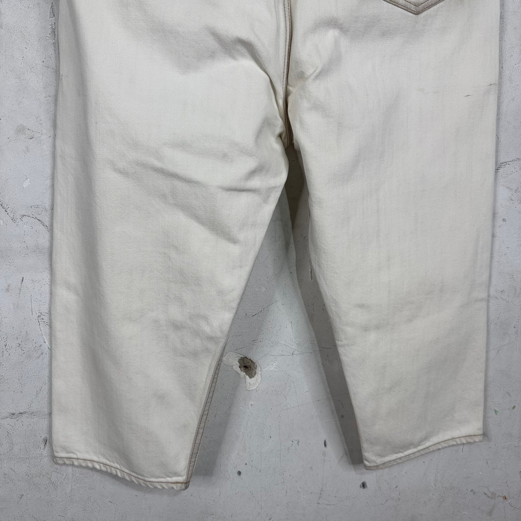 DRKSHDW White Collapse Cut Jeans