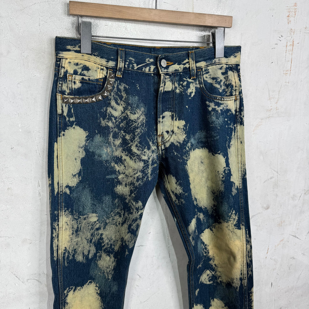Gucci Studded Bleach Jeans