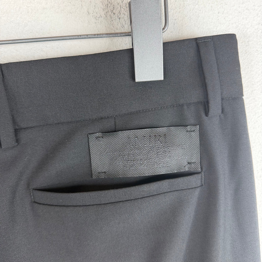 Amiri Gold Logo Dress Pants