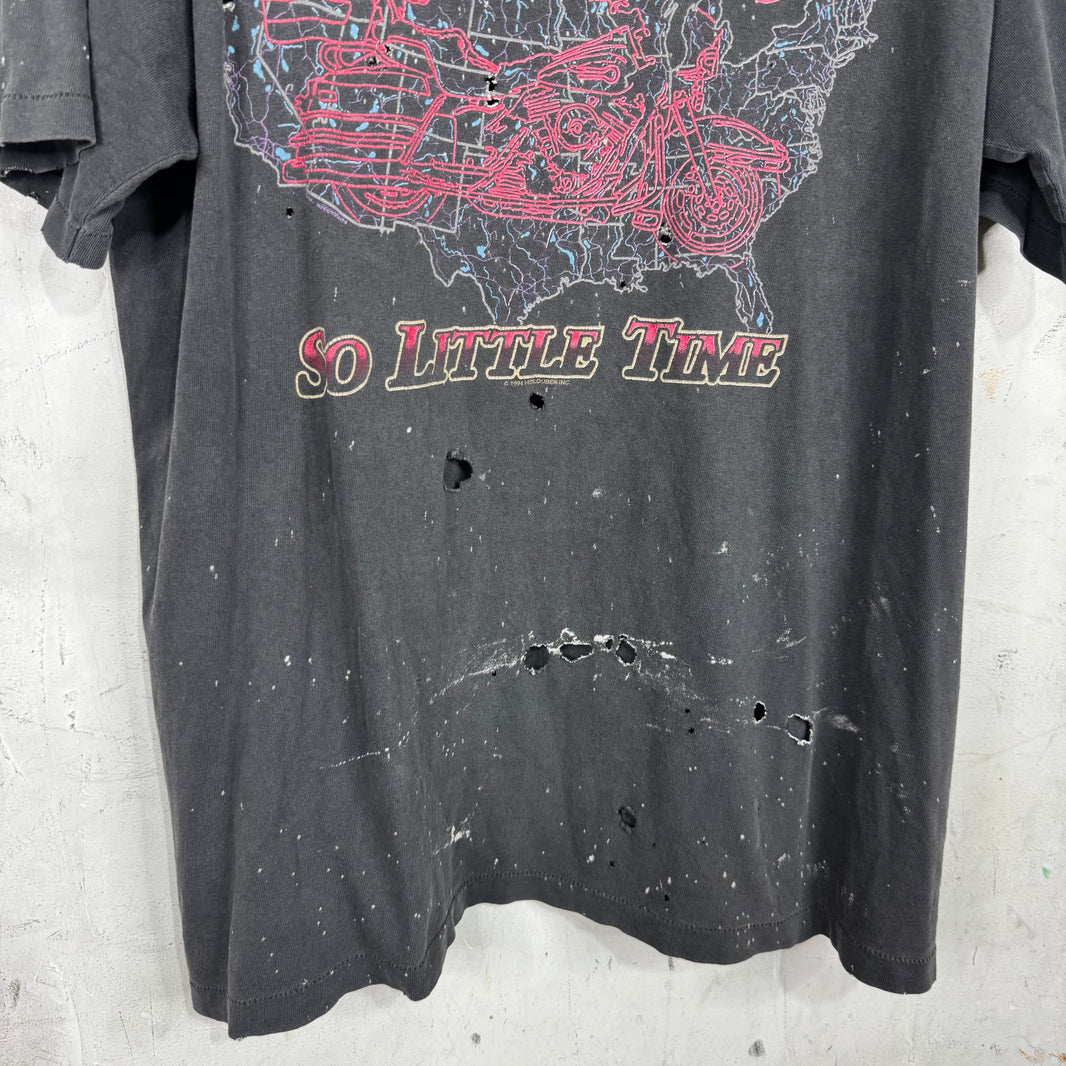 Vintage Smoked So Many Roads Harley T-Shirt