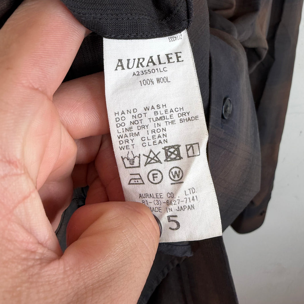 Aura Lee Plaid LS Button Up Shirt