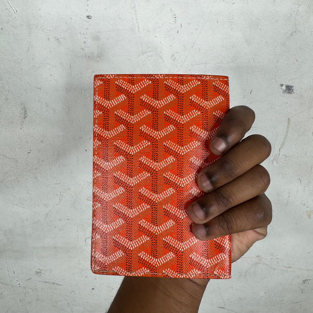 Goyard Orange Passport Holder