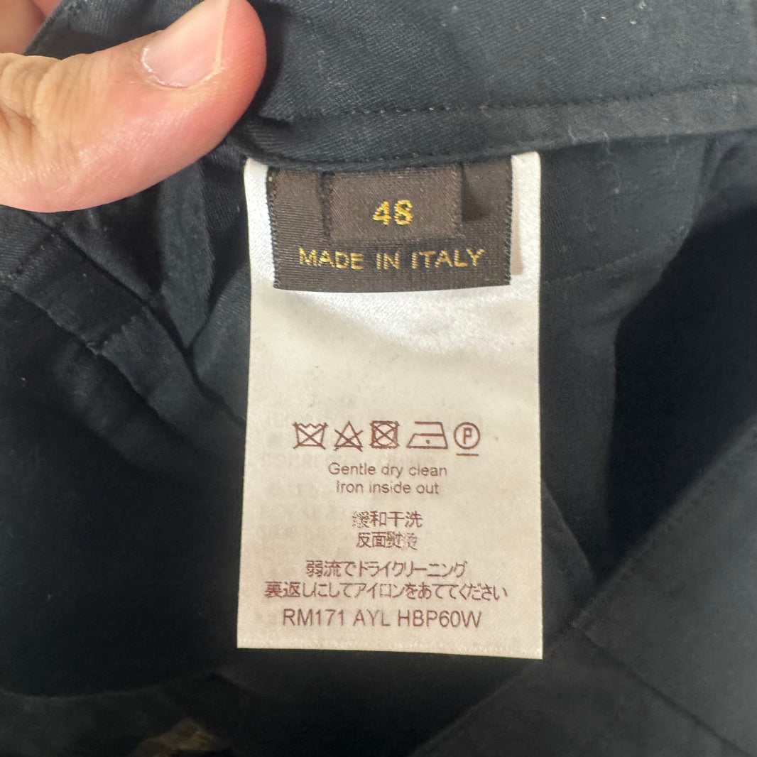 Louis Vuitton Black Back Zip Trousers