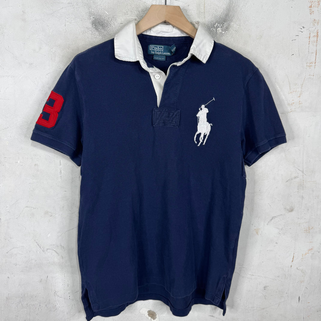 Ralph Lauren Navy White #3 Big Pony Polo