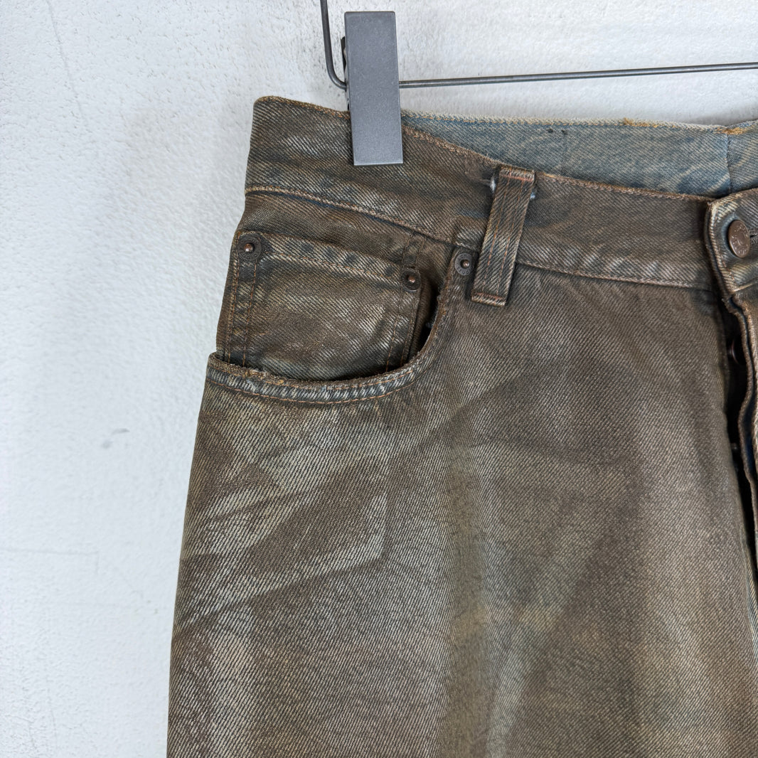 Acne Studios Baggy Waxed Denim Jeans