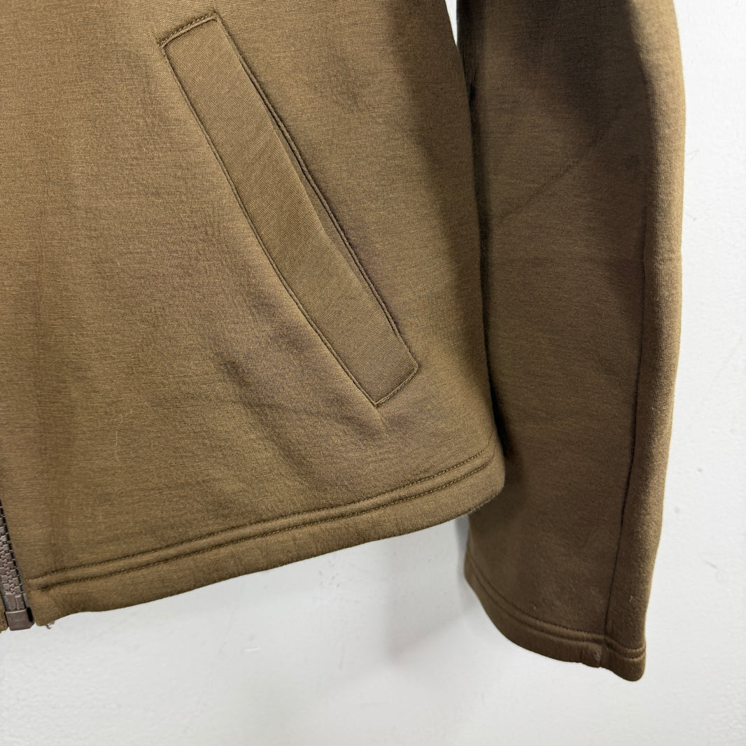 Helmut Lang Olive Zip Up Hoodie