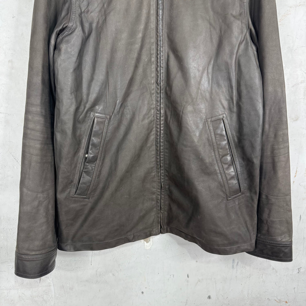 Rick Owens Porterville Calf Leather Backstrap Jacket