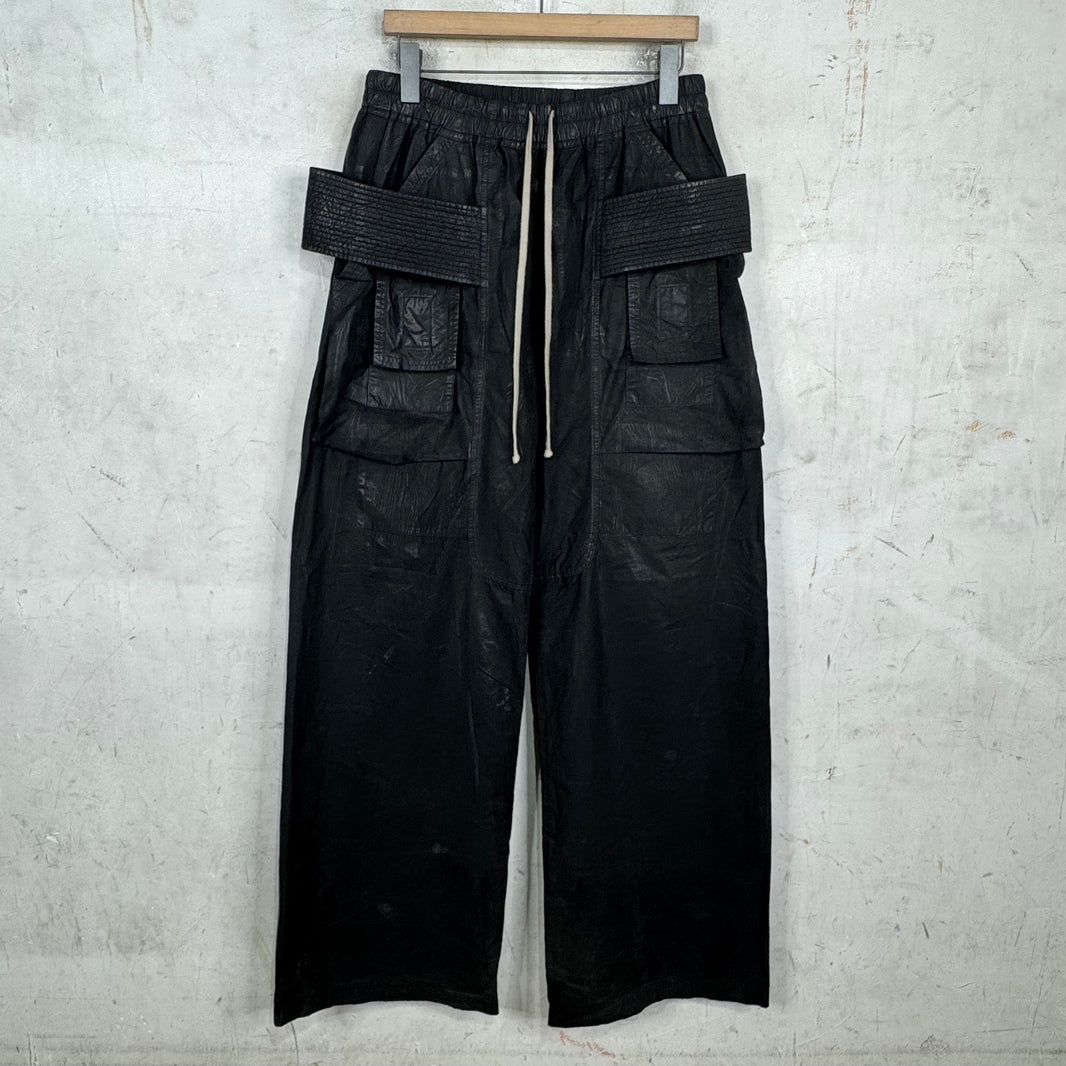 DRKSHDW Waxed Wide Creatch Pants