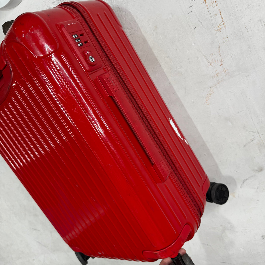 Rimowa Red Essential Cabin Carry On Suitcase