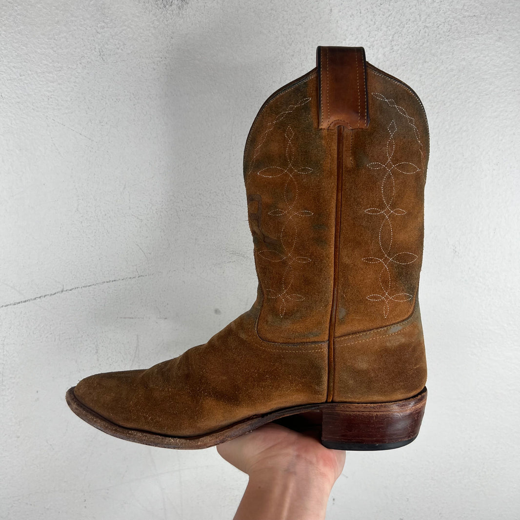 RRL Plainview Roughout Suede Logo Boots