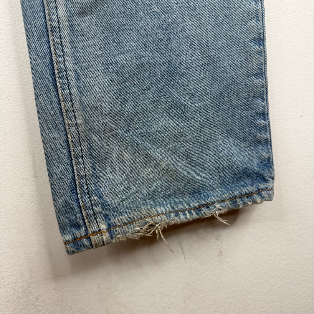 Balenciaga 3 Way Convertible Blue Denim Jeans