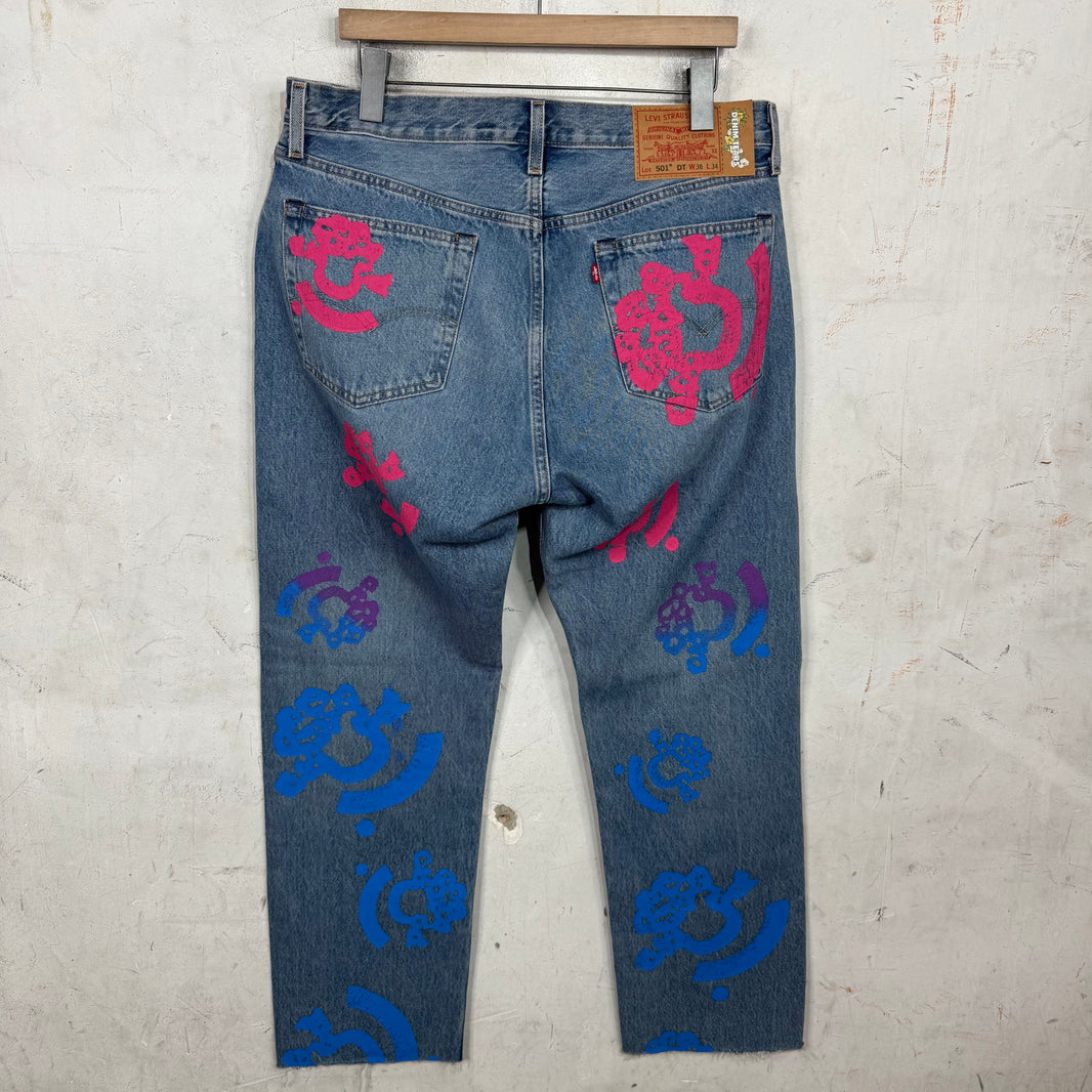Levi's x Denim Tears x Bstroy Blue Jeans
