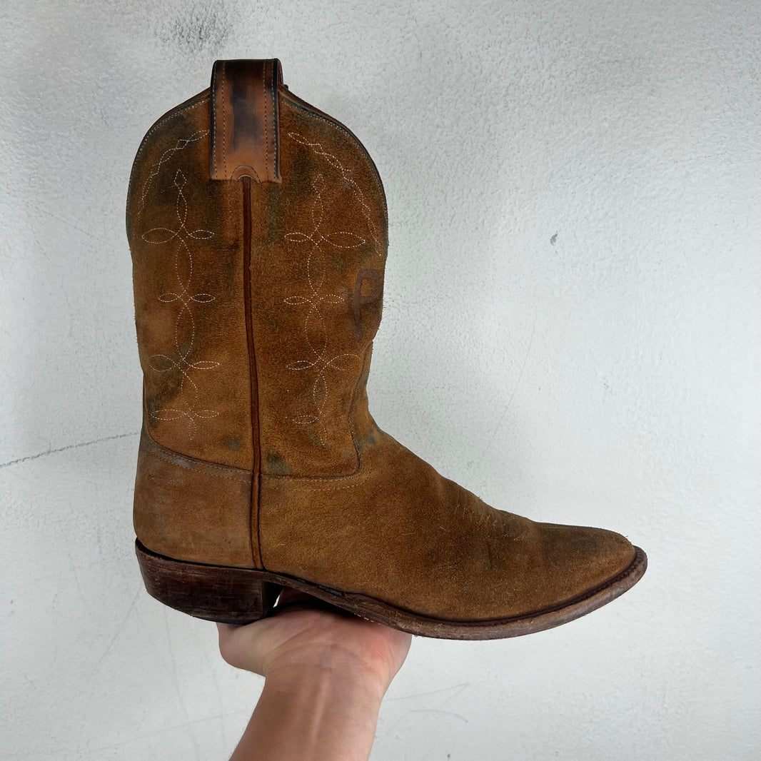 RRL Plainview Roughout Suede Logo Boots