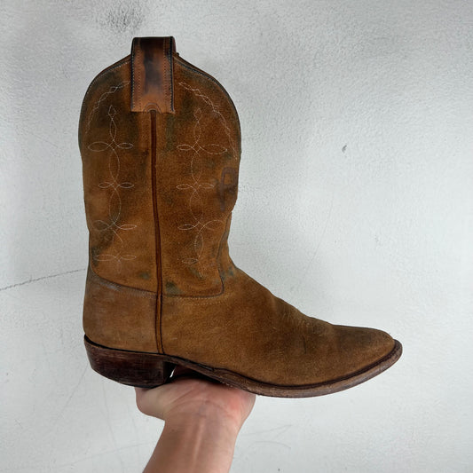 RRL Plainview Roughout Suede Logo Boots