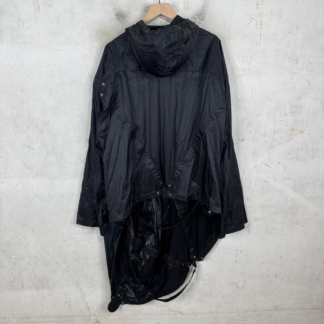 Rick Owens Babel Nylon Tent Hoodie
