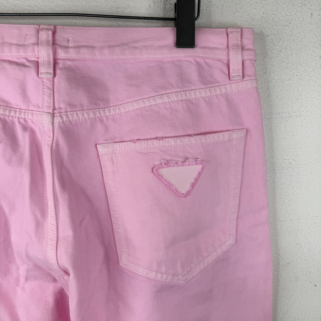 Prada Pastel Pink Classic Fit Jeans