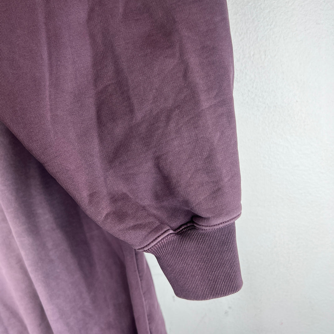 Balenciaga Wardrobe Purple Washed Small Logo Crewneck
