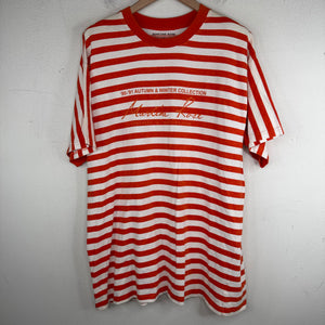 Martine Rose Orange Striped T-Shirt
