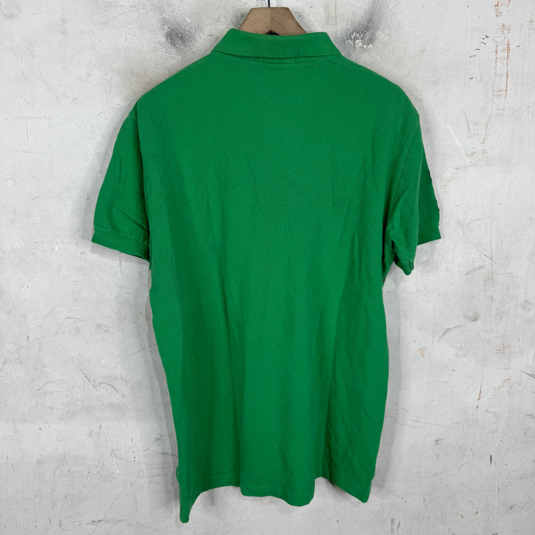 Ralph Lauren Green Navy Multi Horse Polo