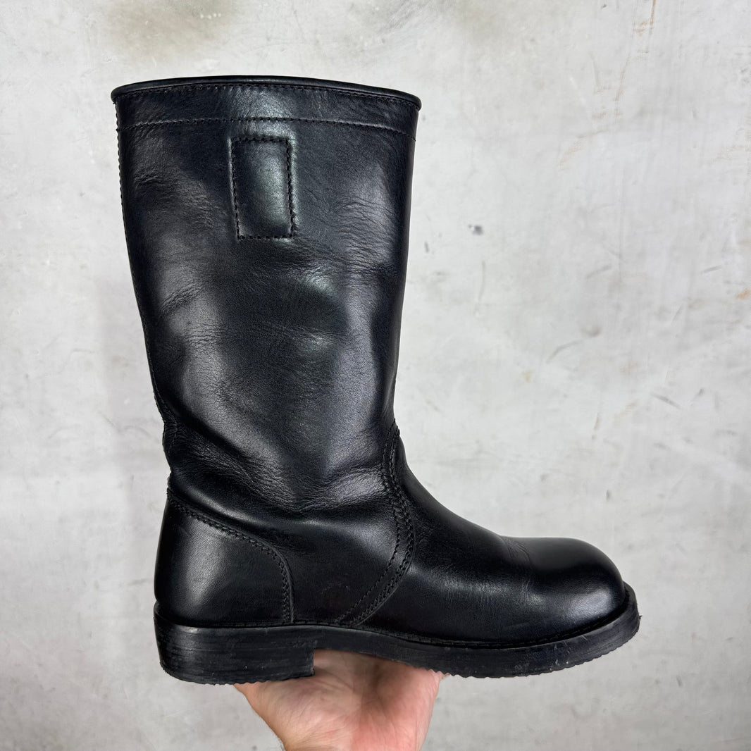 Dries Van Noten Leather Pull Booties