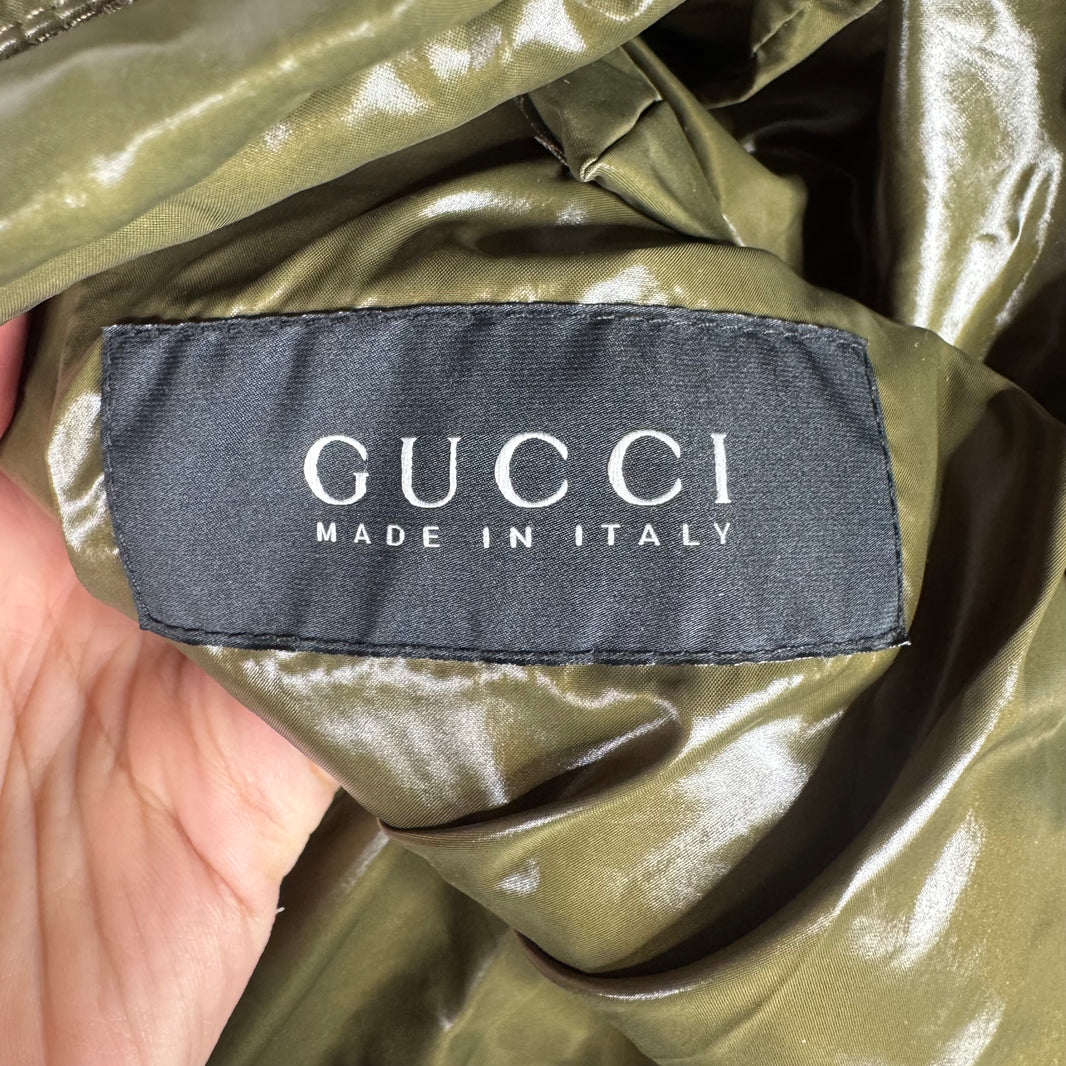 Gucci Army Green Puffer Jacket