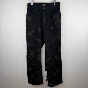 Balenciaga Mud Show Ripped Jeans
