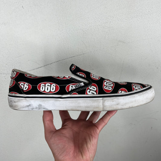 Supreme Vans Black 666 Slip On Sneakers