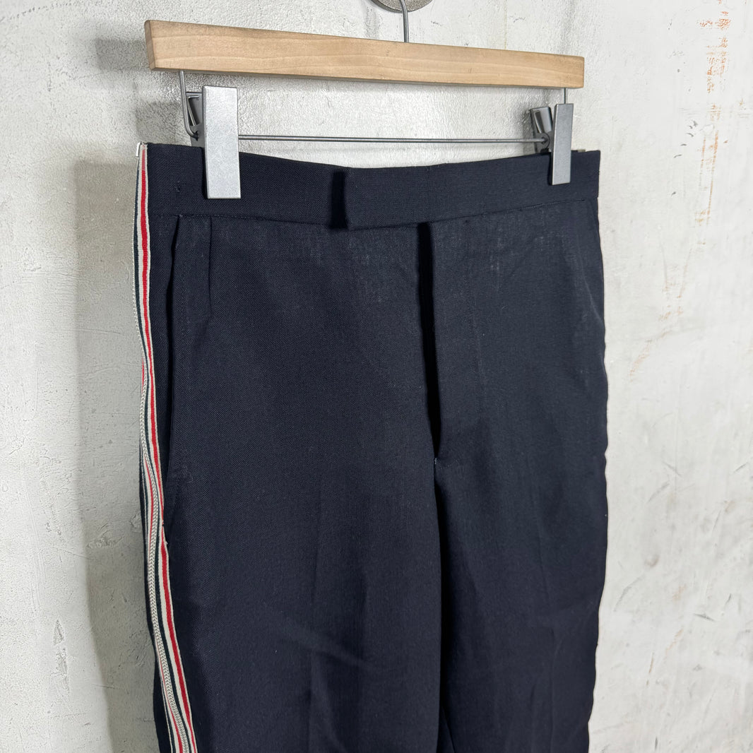 Thom Browne Sample Navy Zip Trousers