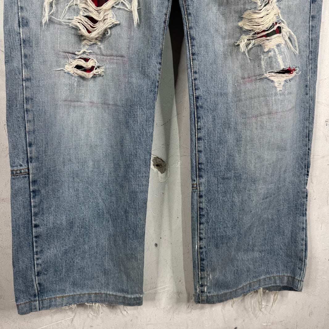 Number Nine x Invinciblearmurda Repaired Jeans