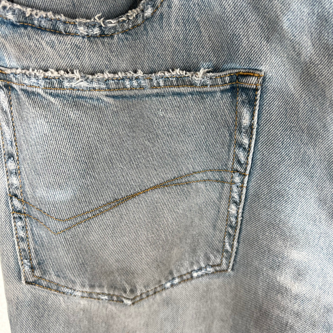 Balenciaga Front Pocket Distressed Denim jeans