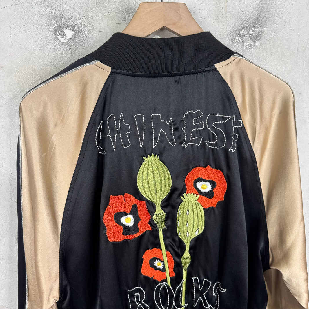 ERD Satin Chinese Rocks Souvenir Jacket