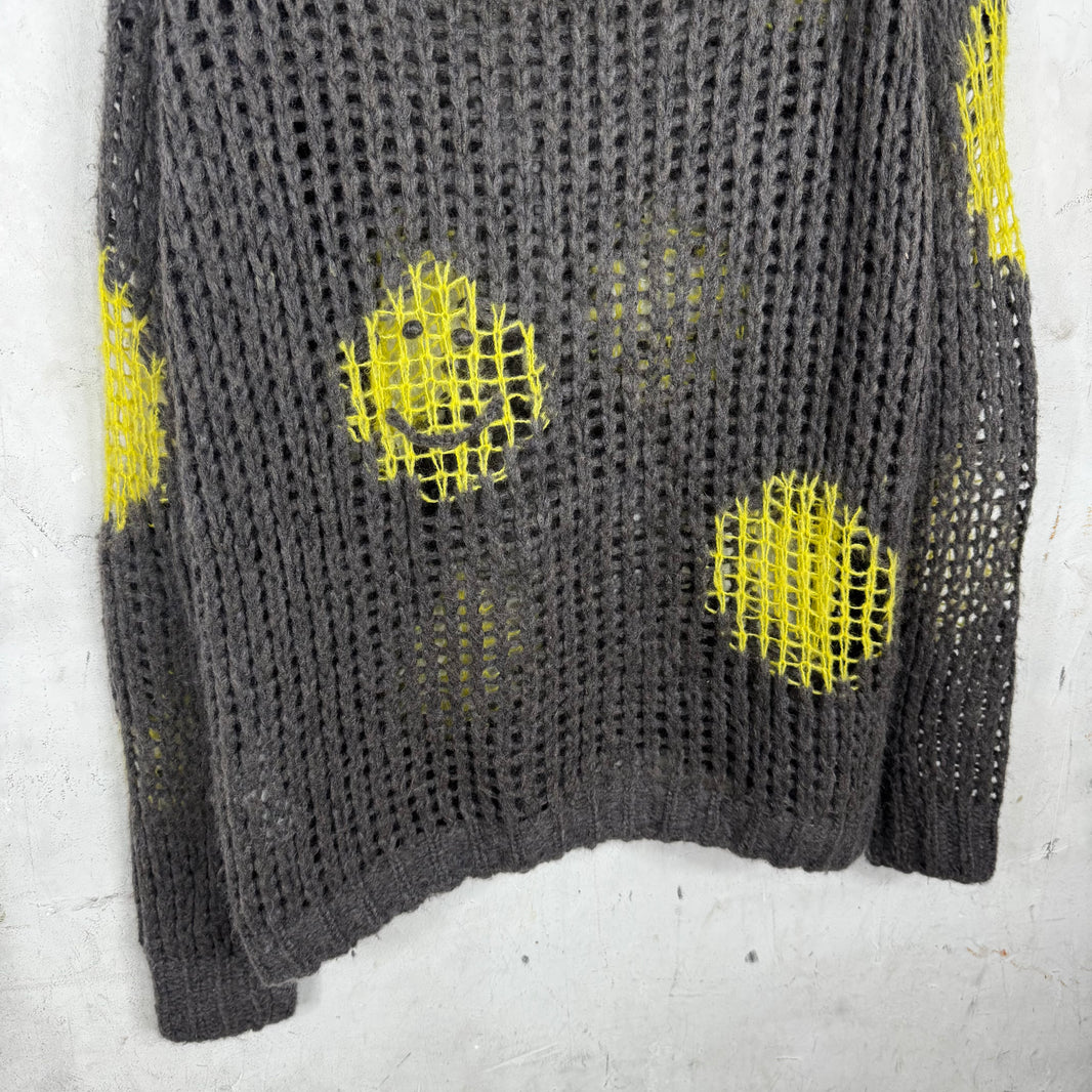 Acne Studios Loose Gauge Yellow Patched Sweater