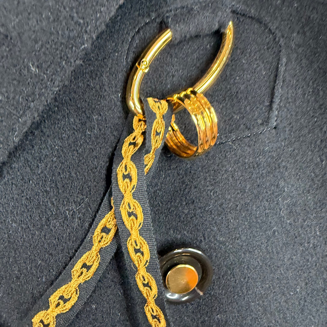 Undercover Chain Detail Double Breasted Coat