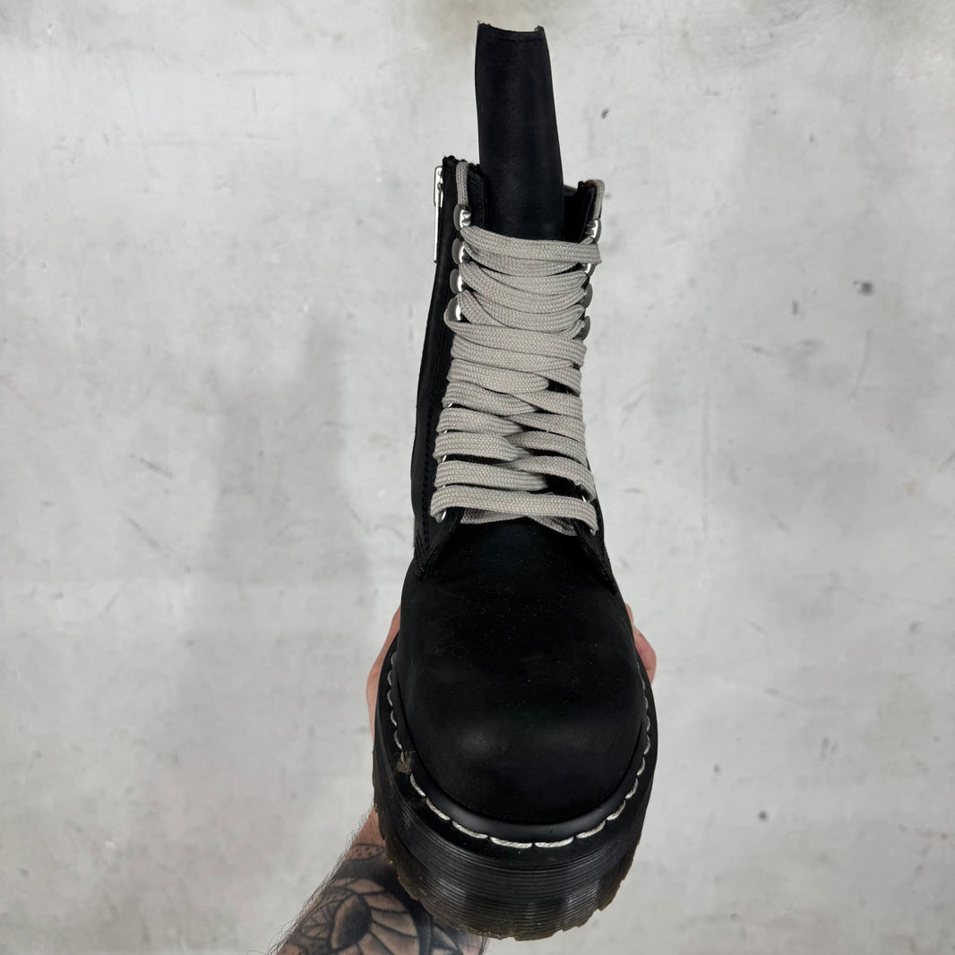 Rick Owens x Doc Marten Steel Toe Quad Boots