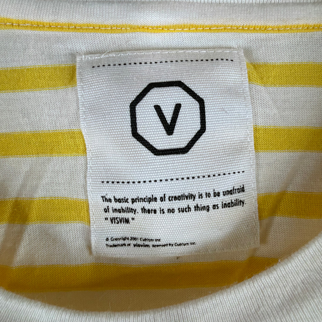 Visvim Yellow Striped Pocket T-Shirt